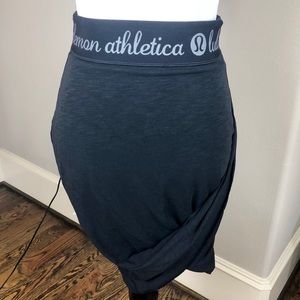Lululemon Black Draped Skirt